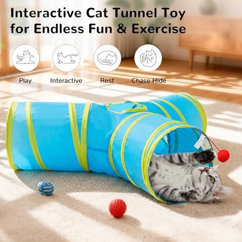 Tempcore Cat Tunnel, 3-Way Collapsible Toy - Image 3