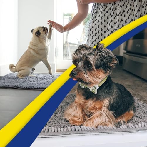 Muddy Mat® 2-Piece Grey Medium 30"X19" AS-SEEN-ON-TV Highly Absorbent - Image 2