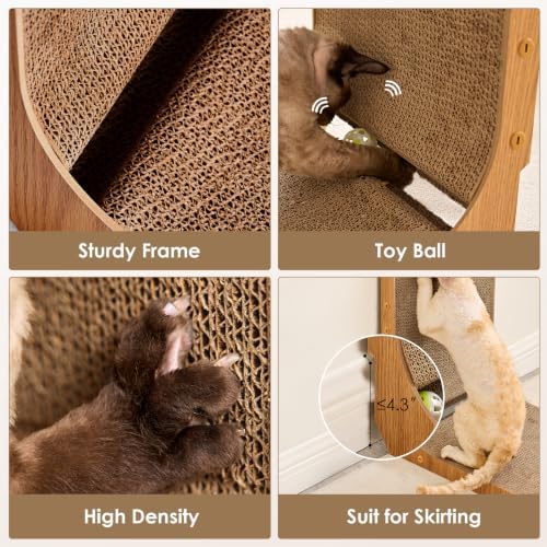 EHEYCIGA Extra Wide 16.5in Cardboard Cat Scratcher - Image 4