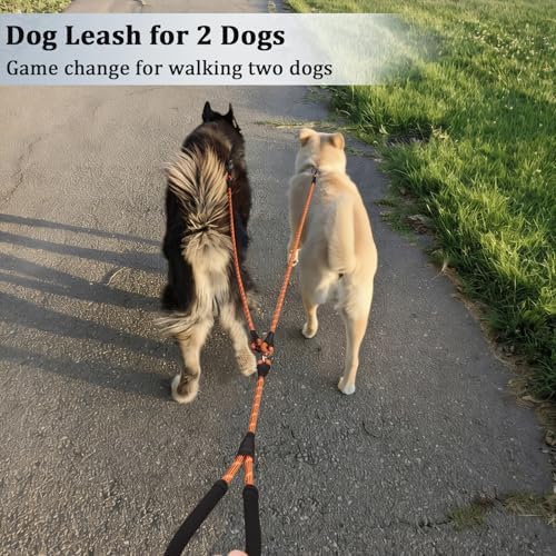 WYuZe 5 FT Double Dog Leash Detachable Rope Dual Leash - Image 5