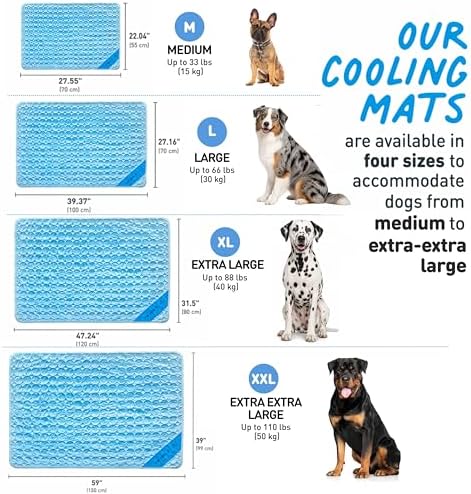 INSPECTOR TAIL Dog Cooling Mat, Indoor & Outdoor, XXL Self Cooling Pad - Image 4
