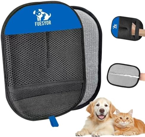 Pet Hair Remover Tool Glove for Cats & Dogs, Static Lint and Fur Removing Mitts by Unknown
