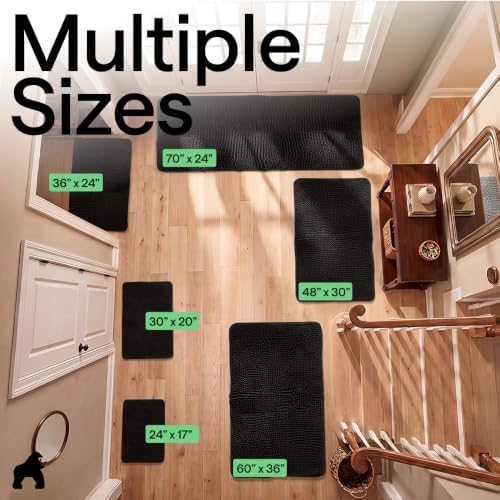 GORILLA GRIP SoakSTOPPER Dog Door Mat, Machine Wash and Dry, 36x24 Black - Image 2