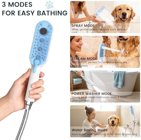 Dog Shower Attachment, Handheld Sprayer - Image 2