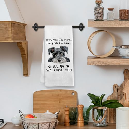 Funny Dog Every Meal You Make Every Bite You Take Kitchen Towels, Schnauzer - Image 2