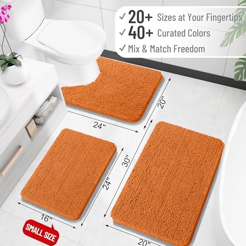 OLANLY Large Bathroom Rugs 70x46, Extra Soft Absorbent Chenille Bath Rugs - Image 2