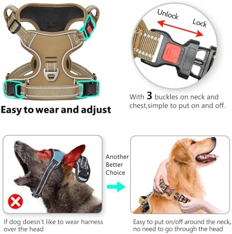 Timos Dog Harness Small Sized, Neck Quick Release - Image 4