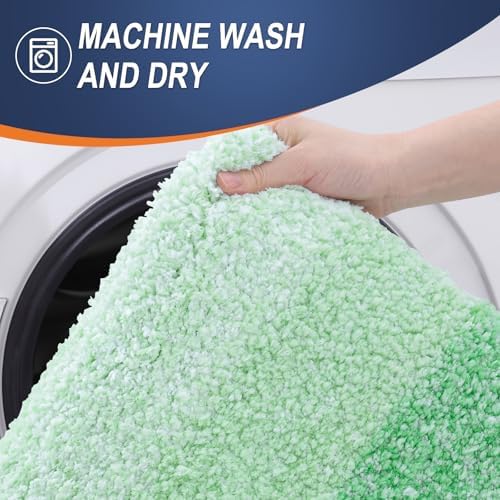 OLANLY Luxury Toilet Rugs U-Shaped 24x20, Soft Absorbent Microfiber Mat - Image 6