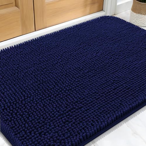 OLANLY Dog Door Mat for Muddy Paws 34x21, Super Absorbent Chenille Mud Mat by OLANLY