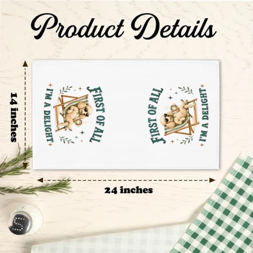 Poodle Kitchen Towel, Cute Dog Hand Towel, Funny Dog Lover Gift - Image 2
