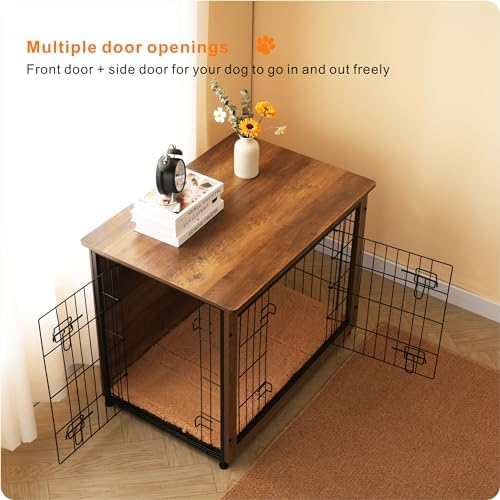 DWANTON 32.5" Dog Crate Furniture - Image 2
