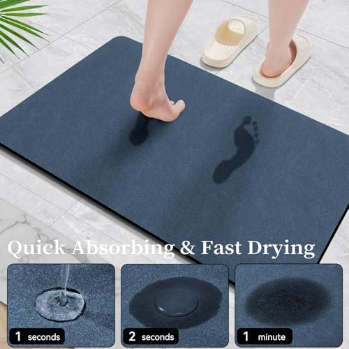 Long Bath Rugs 47x17-Diatomaceous Earth Stone Bath Mats - Image 3