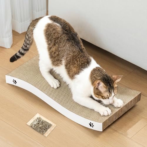 Cat Scratcher, Durable Scratch Pad, Corrugated Cardboard Scratching Board by Conlun