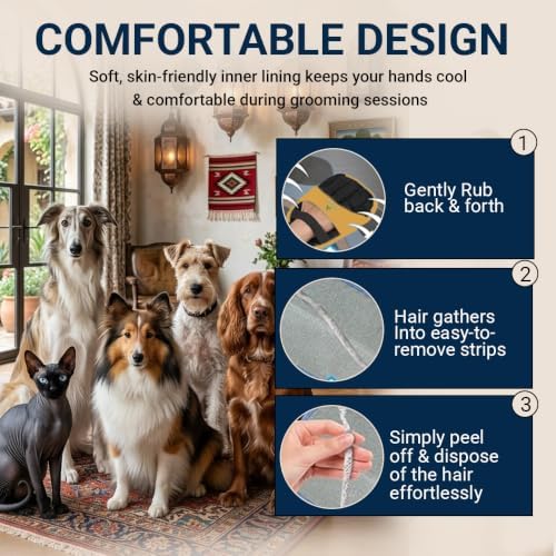 Pet Hair Remover Glove for Dogs & Cats - Image 4