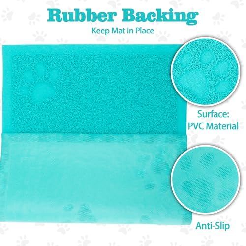 Darkyazi Cat Litter Box Mat for Floor Litter Trapping Mat Non-Slip Backing - Image 3