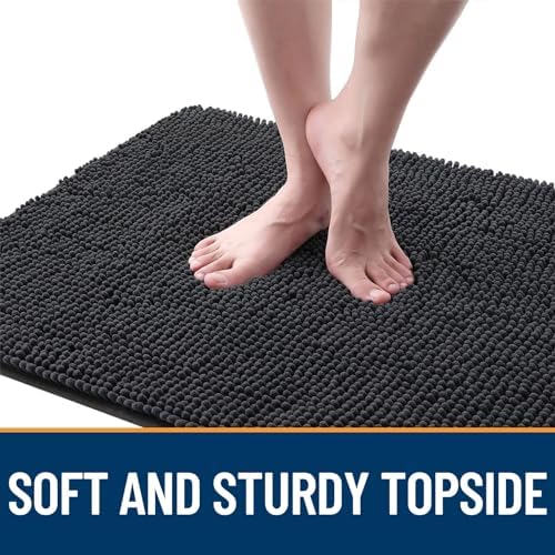 OLANLY Dog Door Mat for Muddy Paws 24x16, Super Absorbent Chenille Mud Mat - Image 4