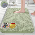Ophanie Sage Green Bathroom Rugs 24x17, Soft Chenille Bath Mat, Non Slip by Ophanie