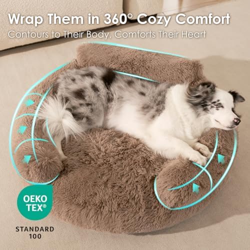 EHEYCIGA 30" Calming Donut Dog Bed - Image 4