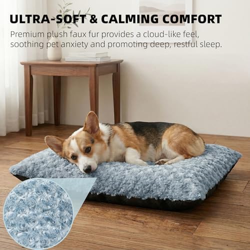 Dog Bed Washable Pet Bed for Small Dogs and Cat, Sea Blue M - Image 7