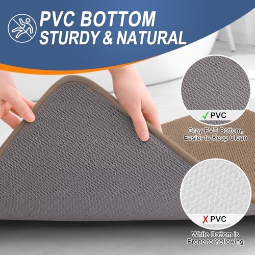 OLANLY Memory Foam Bathroom Runner Rugs 59x20, Absorbent Long Mat - Image 4
