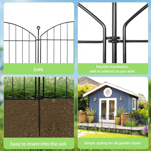 Decorative Garden Fence, 32in x 24ft No Dig Fence - Image 5
