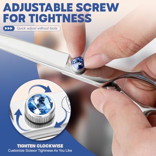 Moontay Professional 7.0" Dog Curved Grooming Scissors - Image 5