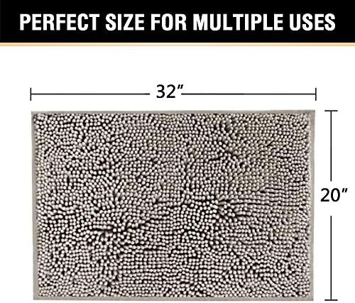 H.VERSAILTEX Chenille Bath Rug Non-Slip Bathroom Rug Shag Shower Mat - Image 2