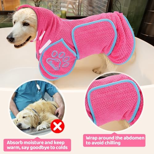 SlowTon Dog Bathrobe Drying Coat – Super Absorbent Fast Drying - Image 5