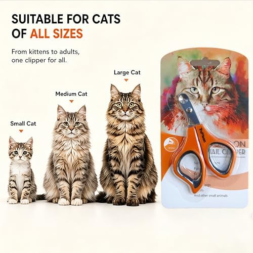 Trumoon Cat Nail Clipper with Circular Hole Safety Guard - Image 6
