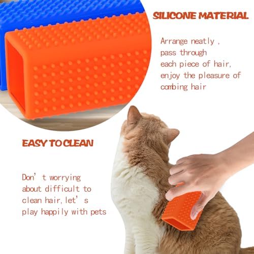 2pcs Pet Dog Cat Hair Remover, Pet Hair Removal Tool, Hollow Cleaner Brush - Image 4