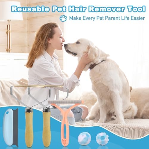 Pet Hair Removal Tool: 6 Pcs Dog Cat Hair Remover - Image 6