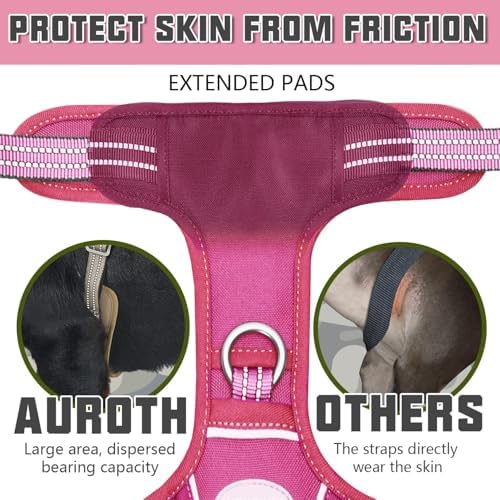 AUROTH Tactical Dog Harness for Large Dogs, Heavy Duty No Pull Pet Vest - Image 3