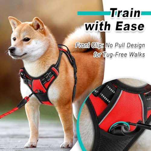 BARKBAY Dog Harness for Medium Sized Dog No Pull 2 Leash Clips Dog Vest - Image 2