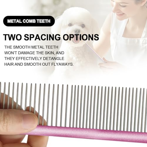 HOP Purple Large Pet Stainless Steel Comb - Image 4