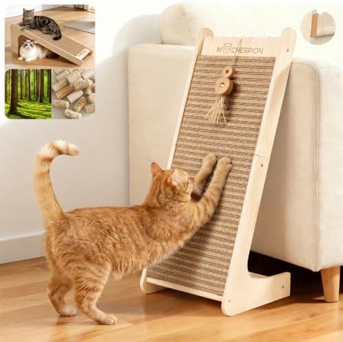Cork Cat Scratching Cardboard-Cat Scratch Pad by MocherpionLLC