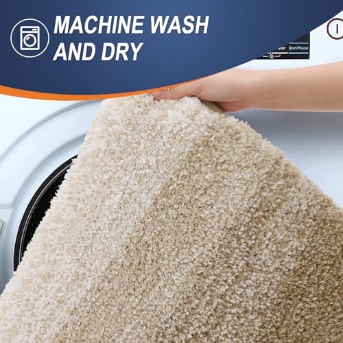 OLANLY Small Bathroom Rugs 28x18, Extra Soft Absorbent Microfiber Bath Rugs - Image 6