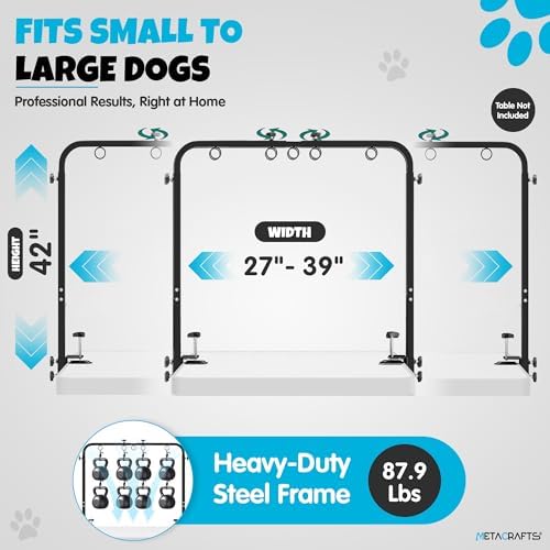 Dog Grooming Arm with Hammock – 42" Adjustable Dog Grooming Stand with Clamp - Image 4