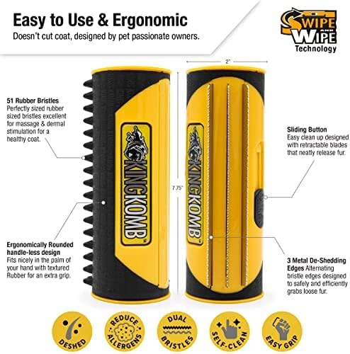 King Kanine Deshedding Dog Brush - Image 2