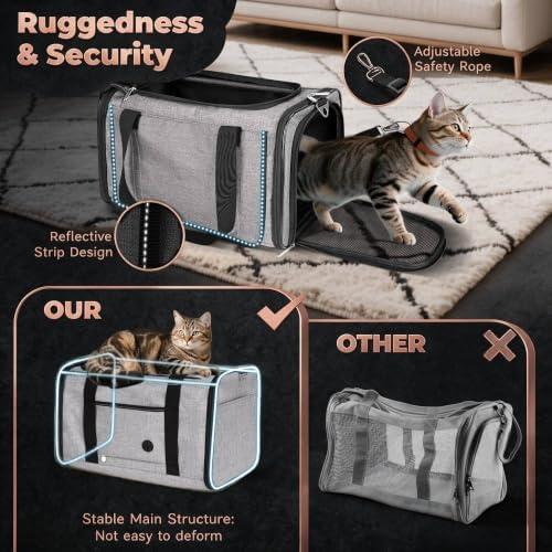 YUDODO 2 Packs 25 lbs Soft Sided Pet Carrier - Image 5