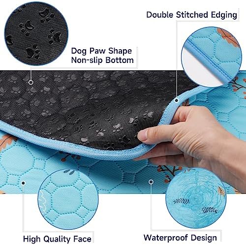 Sunheir Washable Pee Pads for Dogs Extra Large 36" x 72" 2-Pack, Reusable Puppy - Image 2