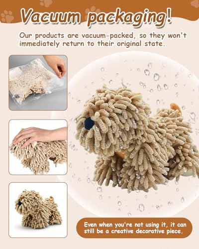 Dog Towel Shaped Hand Chenille Animal Towels - Image 2
