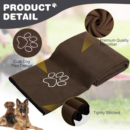 Chumia 4 Pcs Dog Towels for Drying, 30 x 50 Inch - Image 2