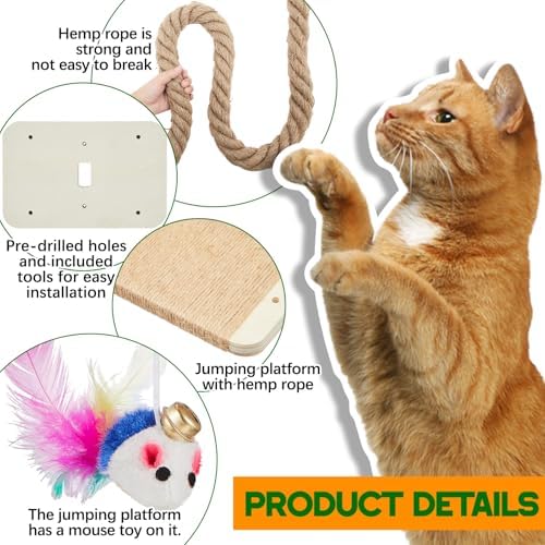 Weysat 2" x 4.92 ft Cat Climbing Rope - Image 3