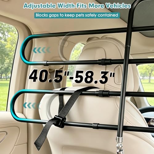 Snagle Paw Dog Car Barrier for SUV, Adjustable 40.5"-58.3" Dog Car Divider for - Image 5