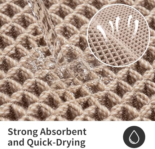 ILANGO Upgraded Waffle Bath Rug 24x36, Super Absorbent Non Slip Bath Mat - Image 5