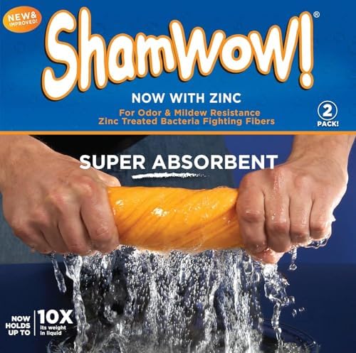ShamWow Shammy Cloth 2-Pack, Super Absorbent Chamois Towel - Image 6