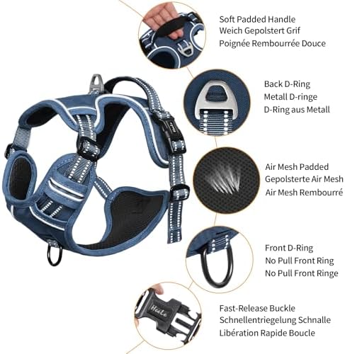 HEELE Dog Harness for Medium Dogs No Pull Dog Vest Harness - Image 2