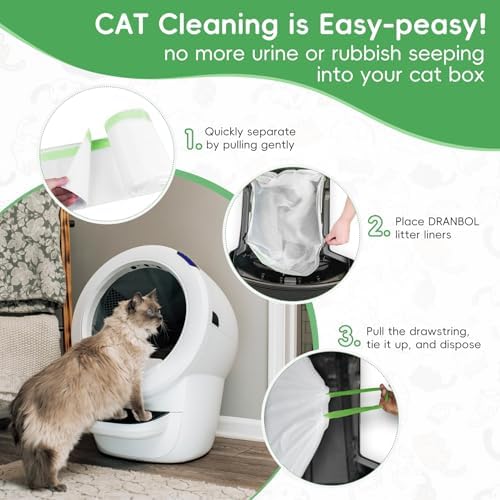 120 Count Cat Litter Bags for Litter Box Robot 4/3/5, Pre-Separated Thick - Image 6