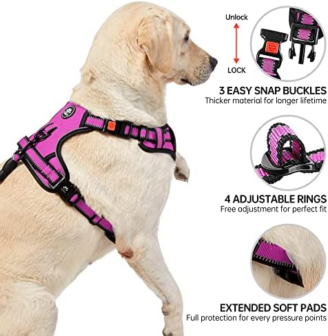NESTROAD No Pull Dog Harness, Adjustable Oxford Dog Vest Harness - Image 4