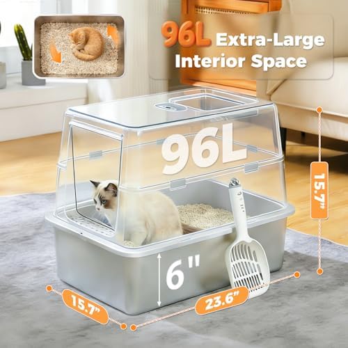 MUTTROS Stainless Steel Cat Litter Box - Image 2